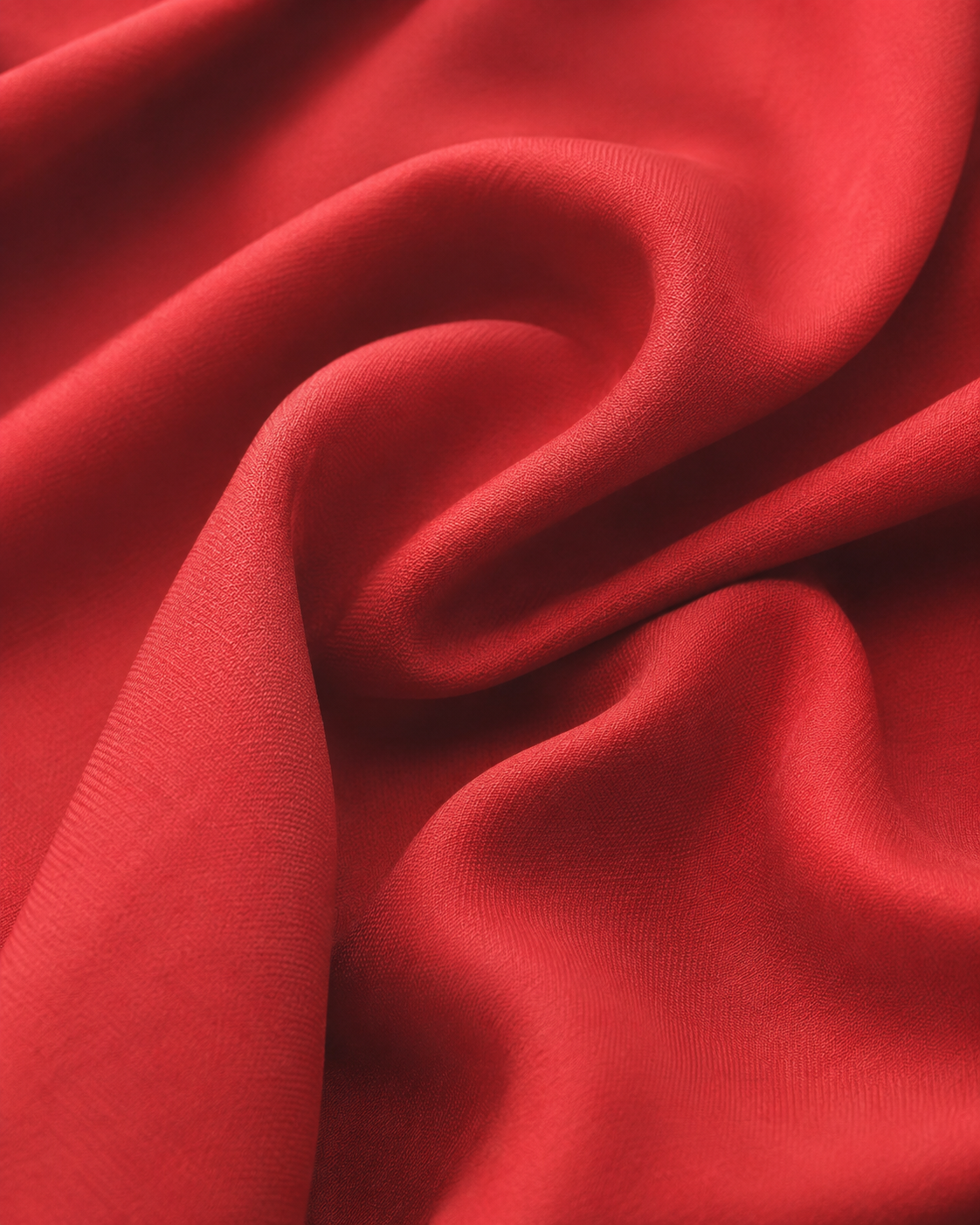 Coral Red Premium Plain Dyed Rayon Fabric