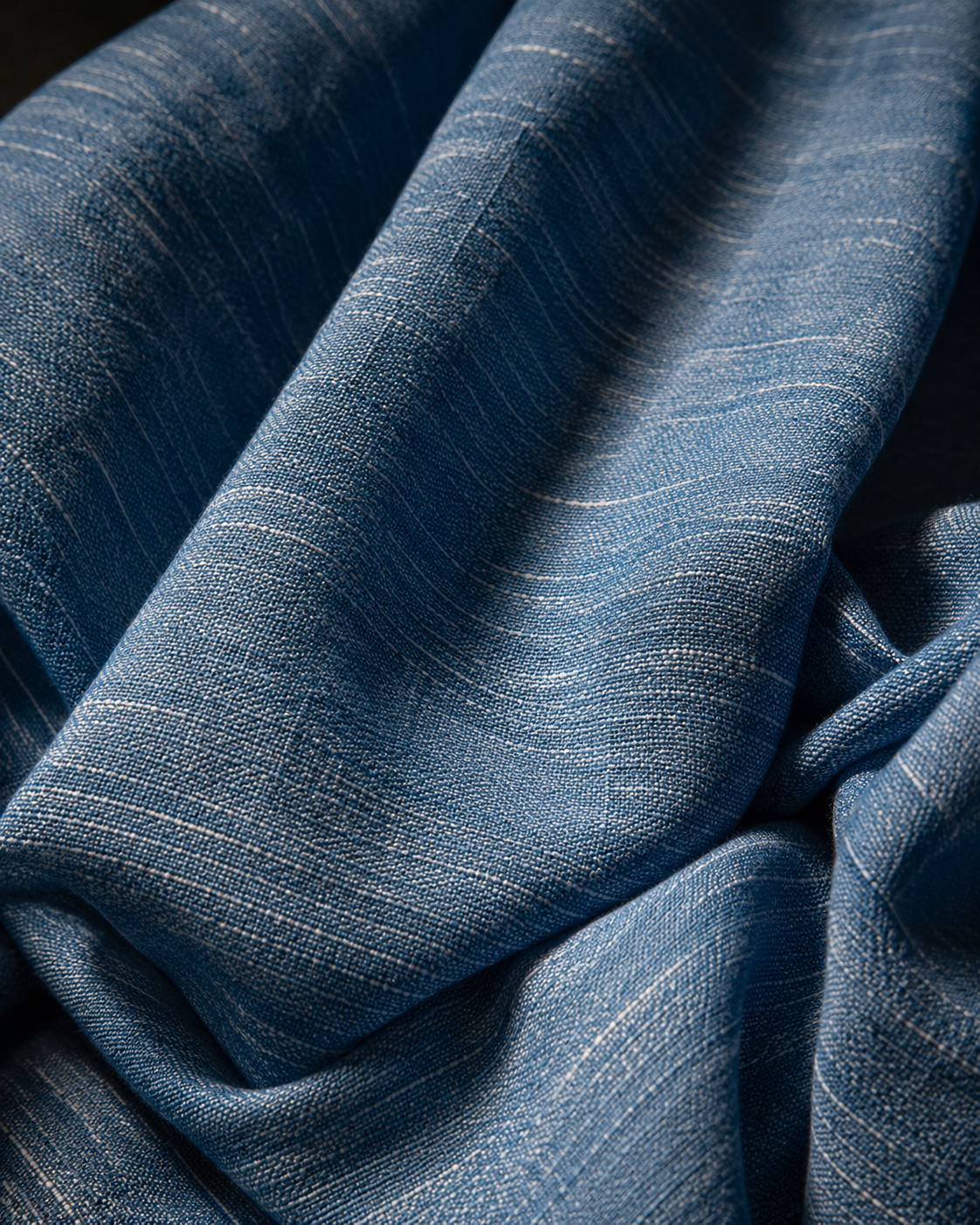 Premium Sky Blue Handloom South Cotton Fabric
