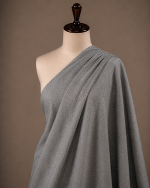 Premium Grey Handloom Cotton Fabric