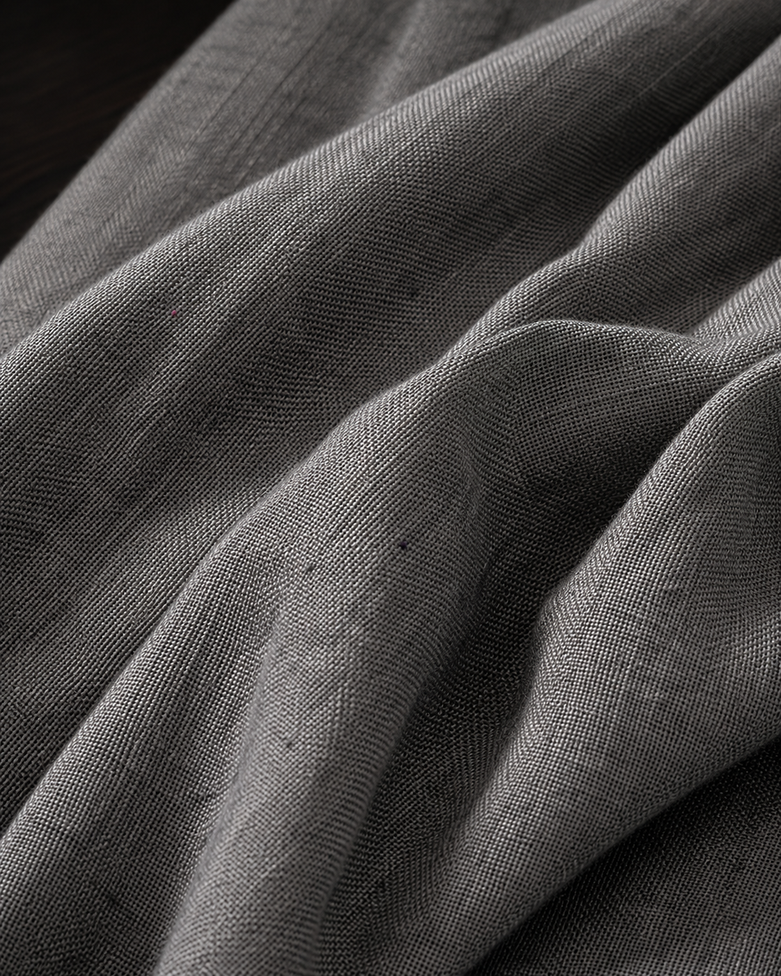 Premium Grey Handloom Cotton Fabric