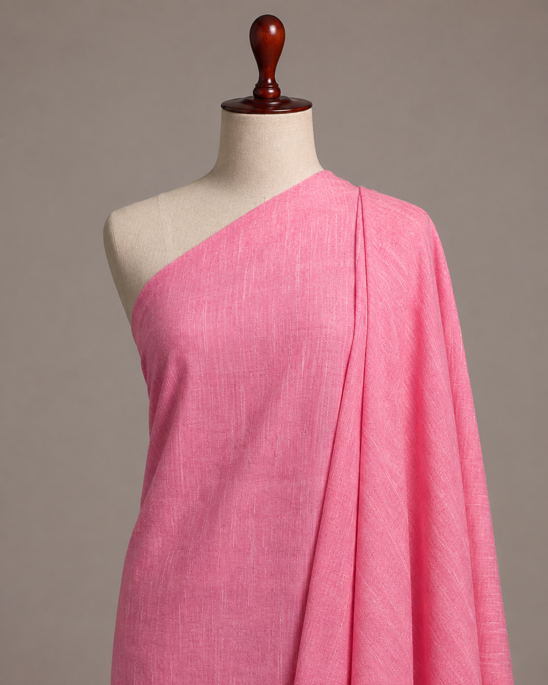 Premium Pink Handloom South Cotton Fabric