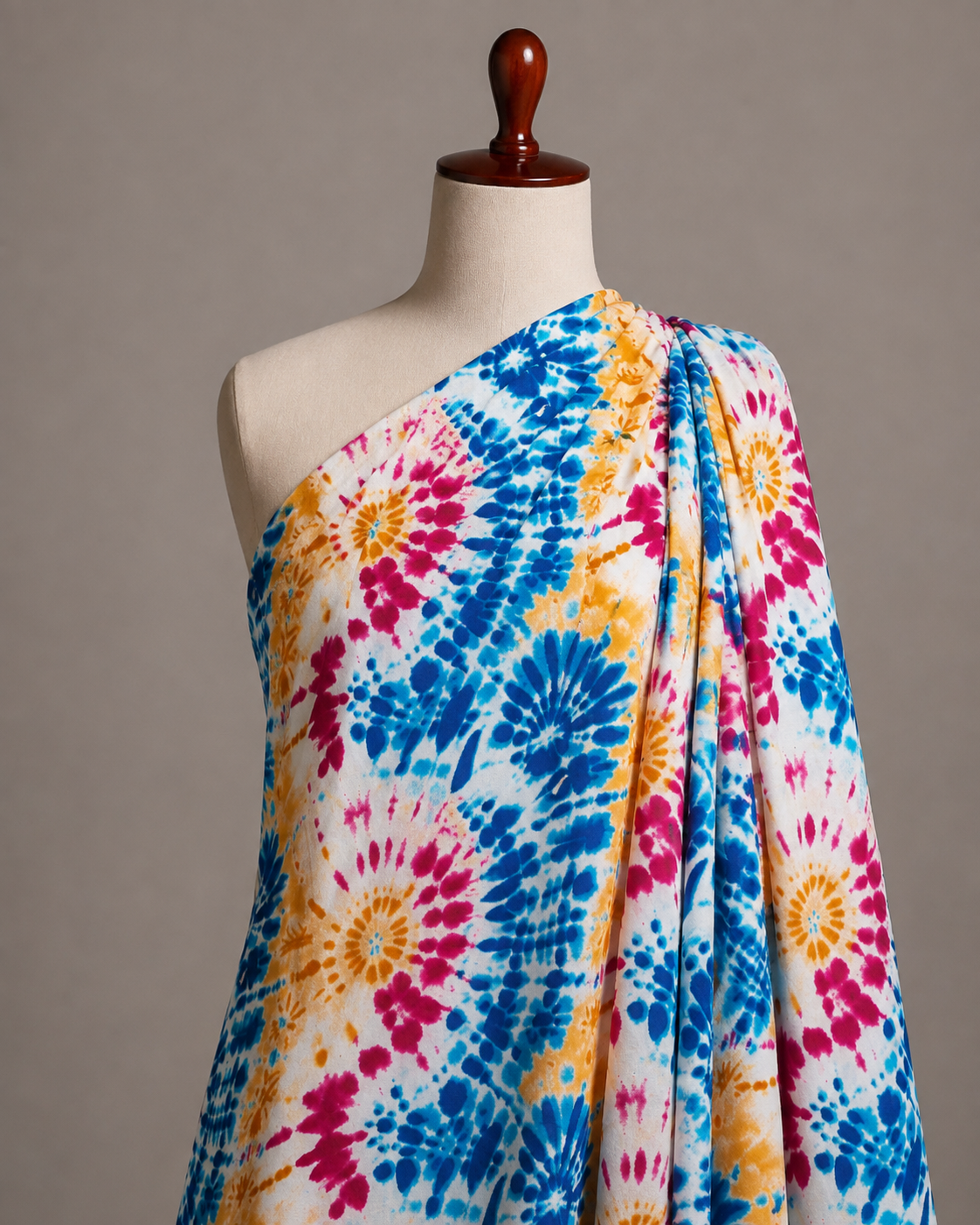 Tye & Dye Rayon Printed Fabric