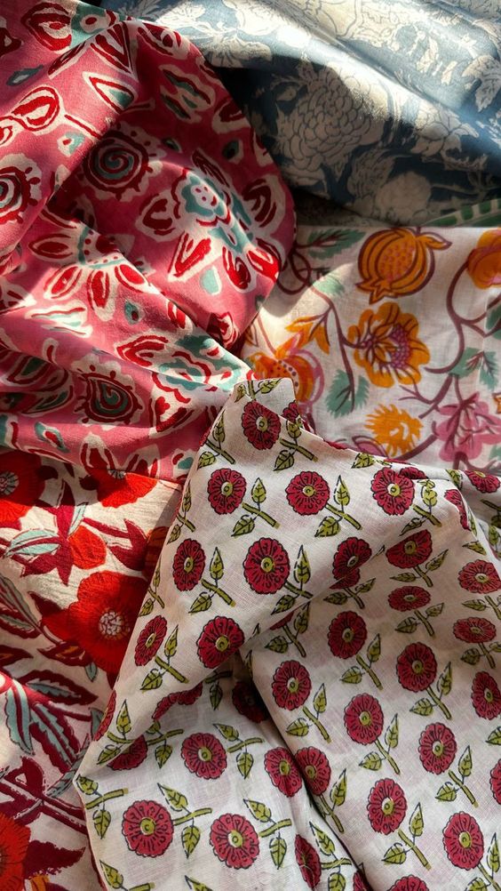 Block printed fabric