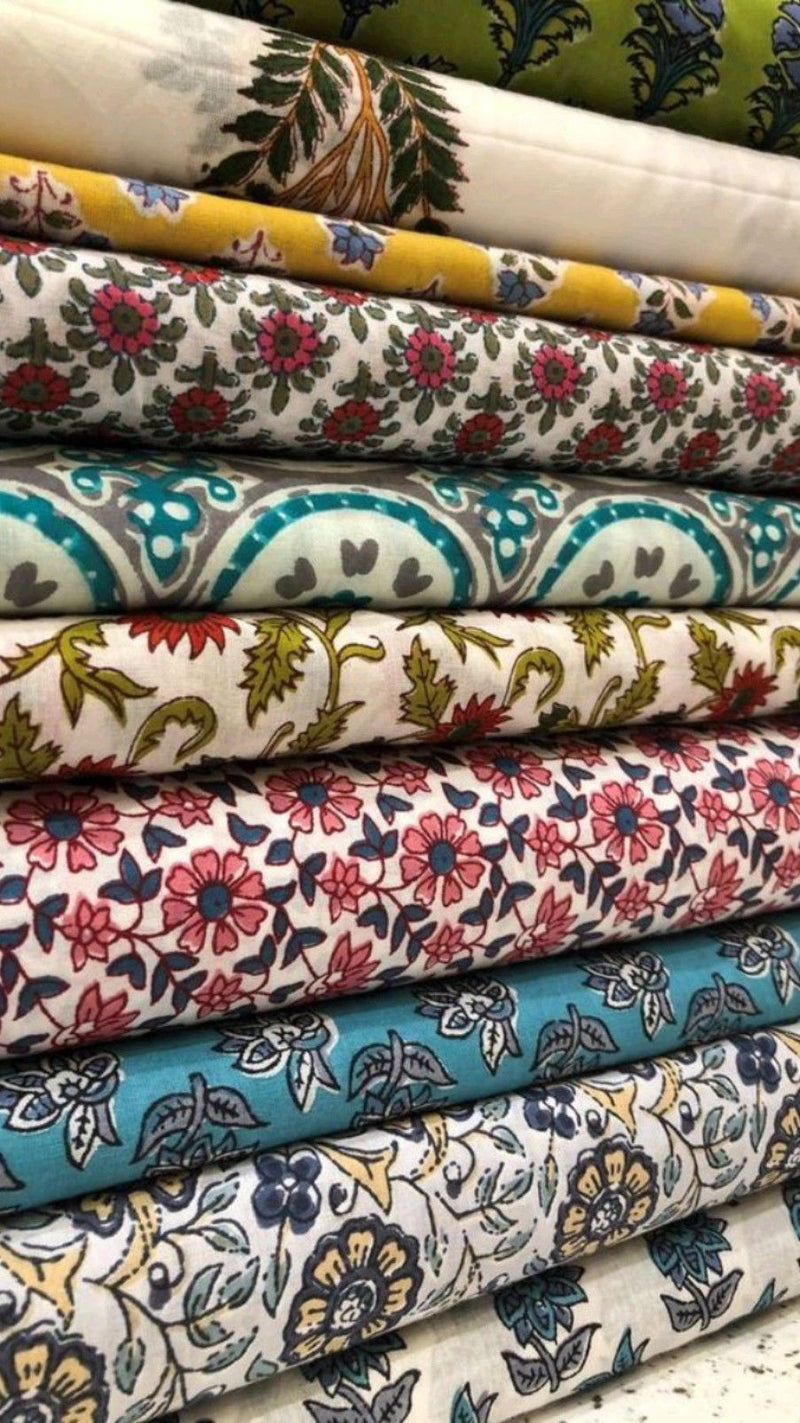 Finished block printed fabric
