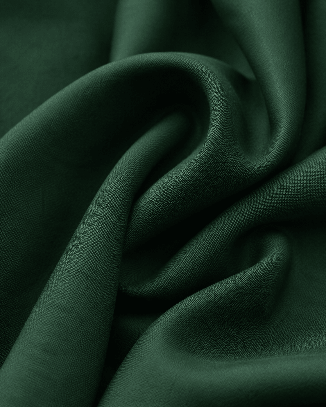 Bottle Green Premium Plain Dyed Rayon Fabric - The Loom Fabrics