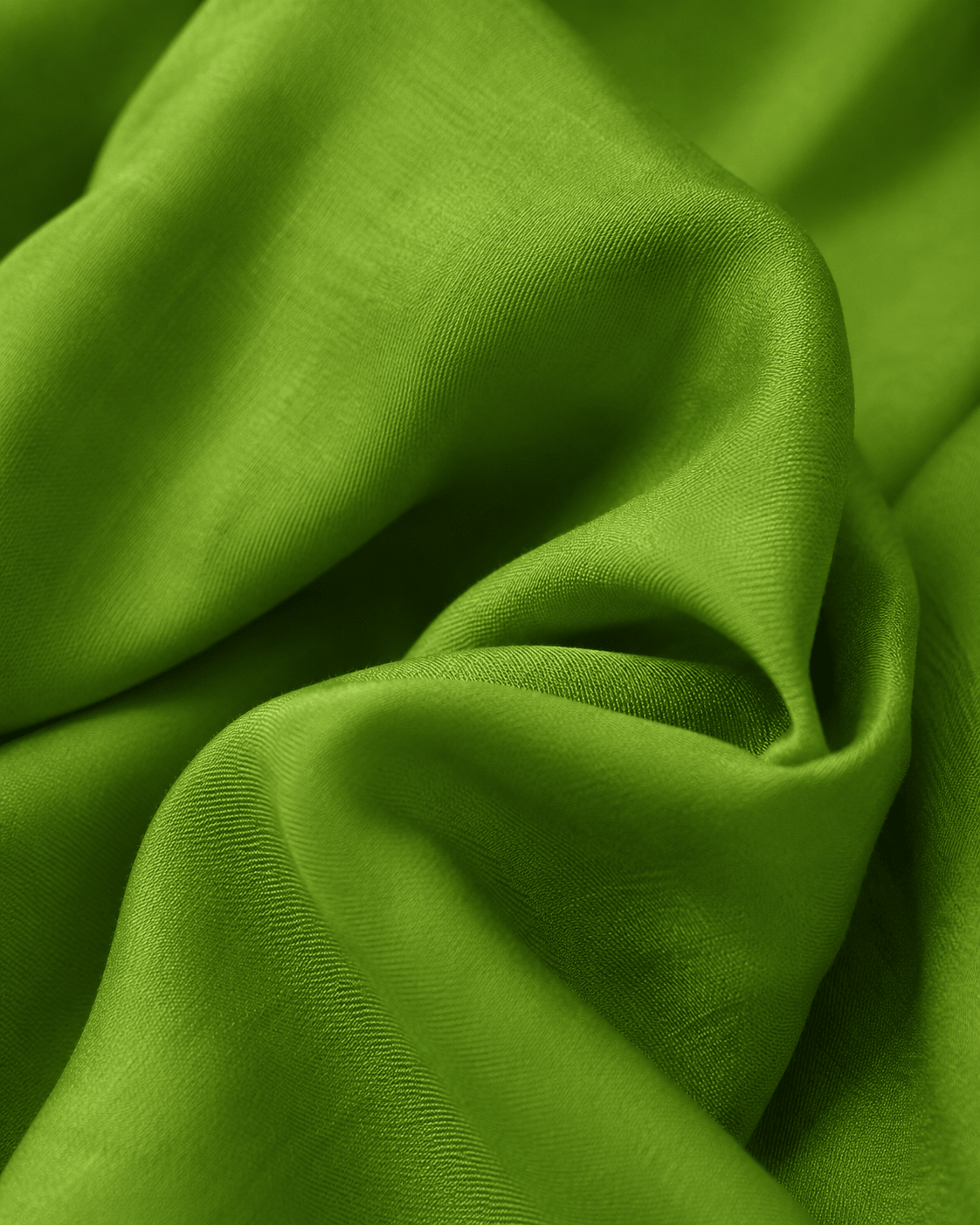 Parrot Green Premium Plain Dyed Rayon Fabric - The Loom Fabrics