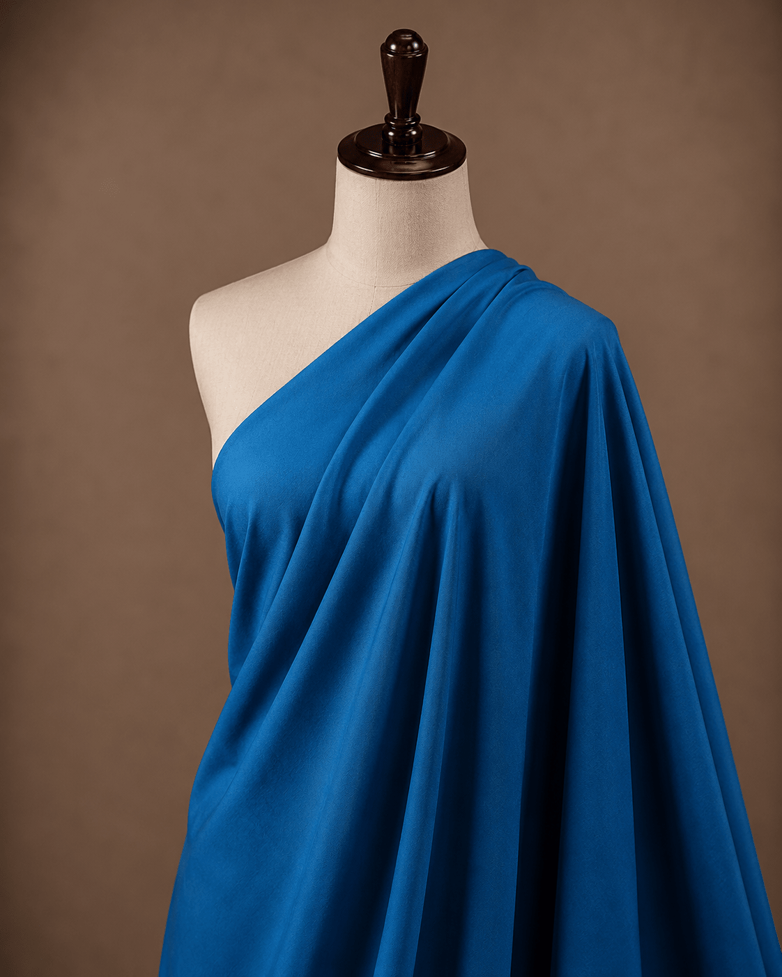 Royal Blue Premium Plain Dyed Rayon Fabric - The Loom Fabrics