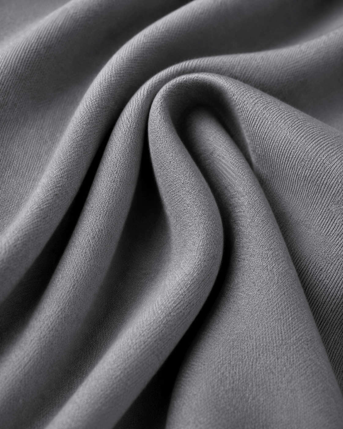 Silver Grey Premium Plain Dyed Rayon Fabric - The Loom Fabrics