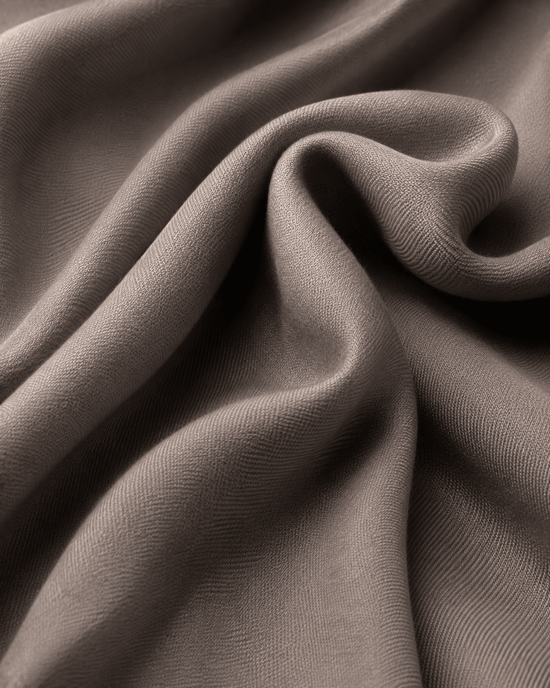 Taupe Grey Premium Plain Dyed Rayon Fabric - The Loom Fabrics
